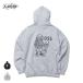LINKAGE соединение OSS Boy Pullover Hoodie Street Parker Logo скейтборд задний принт тянуть over мужской бренд чёрный серый свободно 