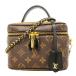 * конечная цена [5ia0832-h] Louis Vuitton косметичка монограмма * Rebirth vanity NV PM M45165 Brown [ б/у ] женский 