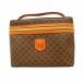 [6id5867] Celine косметичка Macadam PVC Brown Gold металлические принадлежности [ б/у ] женский 