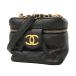 [6ie7168] Chanel косметичка matelasse цепь плечо овчина черный Gold металлические принадлежности 2way сумка [ б/у ]