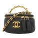 [6ie7331] Chanel косметичка matelasse цепь плечо овчина черный Gold металлические принадлежности 2way сумка [ б/у ] женский 