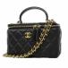 [6fe6516] Chanel косметичка matelasse цепь плечо овчина черный Gold металлические принадлежности 2way сумка [ б/у ] женский 