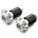  Daytona (Daytona) aluminium billet для мотоцикла наконечники руля универсальный внутренний диаметр φ14-19 штраф cut модель серебряный 72020