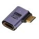 YC° CY 8K кабель левый угол Mini HDMI мужской - HDMI 2.1 женский UHD удлинение Gold конвертер адаптор 8K 60hz