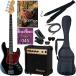  electric bass beginner 10 point set Photogenic Photogenic JB240 BK T3P..DVD attaching entry set JB-240