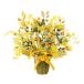  организовать цветок искусственный цветок Gold Strike искусственный цветок интерьер фотокаталитический свет. приятный . искусственный цветок букет растение в горшке 