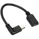 ELECOM �ϊ��A�_�v�^ L�� microB���X-microB�I�X USB2.0 �u���b�N 0.1m TB-MBFMBL01BK