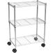  Basic 3 уровень стальная стойка с роликами . выдерживаемая нагрузка 68kg ширина 58.9× глубина 34× высота 83cm серебряный 