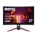 [ скорость отправка ]BenQ MOBIUZ EX2710R искривление ge-ming монитор 27 дюймовый /WQHD/ искривление 1000R/165Hz 2.1ch treVolo динамик /HDRi/HDR400/ высокофункциональный подставка / с дистанционным пультом .