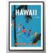  постер 11714 Гаваи Vintage иллюстрации повторный . картина интерьер A3 размер искусство новое здание праздник . подарок узор изменение Северная Европа управление ID: