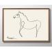  постер pabro* Picasso шланг лошадь современный картина интерьер A3 размер искусство новое здание праздник . подарок узор изменение Северная Европа управление ID:13951