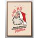  постер HO HO HO Santa Claus Рождество Северная Европа картина интерьер A3 размер искусство новое здание праздник . подарок узор изменение интерьер управление ID:14352
