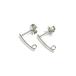  нержавеющая сталь ширина can есть Teardrop серьги 15X3mm 1 пара (2 штук ) нержавеющая сталь цвет 