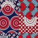 ткань Broad Africa n принт ткань 50cm единица измерения ручная работа cut Cross рукоделие материал вода . цветок лоскутное шитье темно-синий красный ap-12983