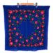 [ old clothes ] scarf floral print small size blue group [ used ] n037241