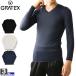  inner gla Tec sGRATEX men's 3322 cold sensation compression long sleeve V neck 1905 under wear 