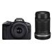 �y�V�i/���i�zCanon EOS R50 �_�u���Y�[���L�b�g �u���b�N �~���[���X�J���� �L���m��