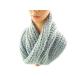  кручение одноцветный шарф снуд вязаный плетеный ширина 30cm Sparkling вода 