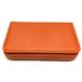 名刺入れ 名刺ホルダー 高品質 PUレザー カード ケース マグネット式 オレンジ メンズ レディース 兼用 ポイント消化