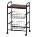  не 2 торговля C/D:15420 кухонные тележки FBC-01-1 BK/BR 15420