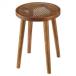 восток . раунд стекло стол S Brown GT-778BR