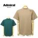  Admiral Golf мужской cut and sewn mok шея короткий рукав Popcorn вязаный стрейч . вода скорость .UV cut антибактериальный дезодорация вышивка AdmiralGOLF ADMA605 26s
