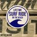 ON THE BEACH стикер серфинг товары Surf товары SURF наклейка custom стикер выдерживающий свет водостойкий наружный использование возможно LIFETIME SURF RIDE PC-S50