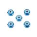  Tamiya GP.500 2mm aluminium замковая гайка ( голубой 5 шт ) 15500