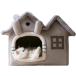  домашнее животное house зима собака house домик для кошек собачья конура кошка house купол type нежный мягкий теплый симпатичный складной для помещений предотвращение скольжения застежка-молния S размер 