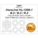 KV модель 72597 1/72hen ракушка Hs-129 B-1 / B-2 / B-3 / R-2 (ita rely / Tamiya / Revell ) + колесо Canopy маскировка сиденье 