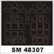 mon Tec sSM48307 1/48 F1M2pote( Hasegawa для ) Mini маска 