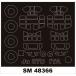 mon Tec sSM48366 1/48yun машина sJu 87D (ita rely для ) Mini маска 