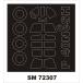 mon Tec sSM72307 1/72 P-40N( специальный хобби для ) Mini маска 