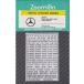 ZoomOn ZD027 1/24 - 1/43 Mercedes Benz Logo metal стикер 