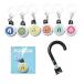  umbrella umbrella marker eyes seal silicon charm strap for mobile phone 