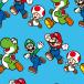  комплект сломан / 10cm единица измерения продолжать . cut super Mario f линзы Jump ткань общий рисунок Mario yosi- хлопок принт герой мужчина девочка ткань ручная работа 