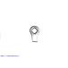 [ сменный товар ] 27-0504 хром толчок подставка нога Stop заказ V twin Chrome Kickstand Leg Stop ( для поиска |50015-74
