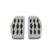 [ сменный товар ] 27-1251 бриллиант дизайн. Driver foot панель комплект заказ V twin Driver Footboard Set with Diamo
