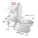  Panasonic Panasonic мойка теплой водой сиденье для унитаза сиденье для унитаза крышка рейс крышка ADL6A5WDZPC0( возвращенние товара не возможно )