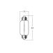 M&amp;H B6942 6V18W S8.5/8.5 B-6942 мотоцикл указатель поворота * tail лампочка 