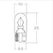 M&amp;H 12V5W Wedge средний (W2.1×9.5d) голубой 1PWB15 BL мотоцикл указатель поворота * tail лампочка 