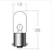 M&amp;H 6V8W BA9S 1P7305 мотоцикл указатель поворота * tail лампочка 