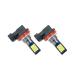 LED �t�H�O �����v �o���u 2�F�ؑ� �z���C�g �C�G���[ 2�� H8 H11 H16 ���E �����v �d�� / 156-282x2 �֘A�摜1