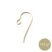 [ печать ввод ]14KGF Gold Phil do серьги крюк 0.5×15.8mm аксессуары детали 
