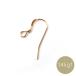 [ печать ввод ]14KGF Gold Phil do серьги крюк 0.6×20mm аксессуары детали 