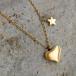  почтовая доставка бесплатная доставка 32. Heart and Star колье red beans цепь Gold 40cm регулировщик есть хирургический нержавеющая сталь металл аллергия соответствует 