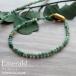  изумруд браслет натуральный камень 5 месяц зодиакальный камень Power Stone аксессуары ручная работа женский мужской сверху товар простой casual формальный 