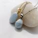  голубой опал подвеска с цепью натуральный камень овальный .. elegant spilichuaru Power Stone исцеление аксессуары подарок простой 