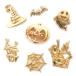  декоративные элементы (69) Halloween детали 10 шт продажа Halloween Gold декоративные элементы metal детали аксессуары resin ручная работа украшение доставка внутри страны 