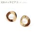 K18 металлизированный серьги 62. Circle 2 шт продажа пара продажа K18 металлизированный очарование Gold детали аллергия аксессуары доставка внутри страны 